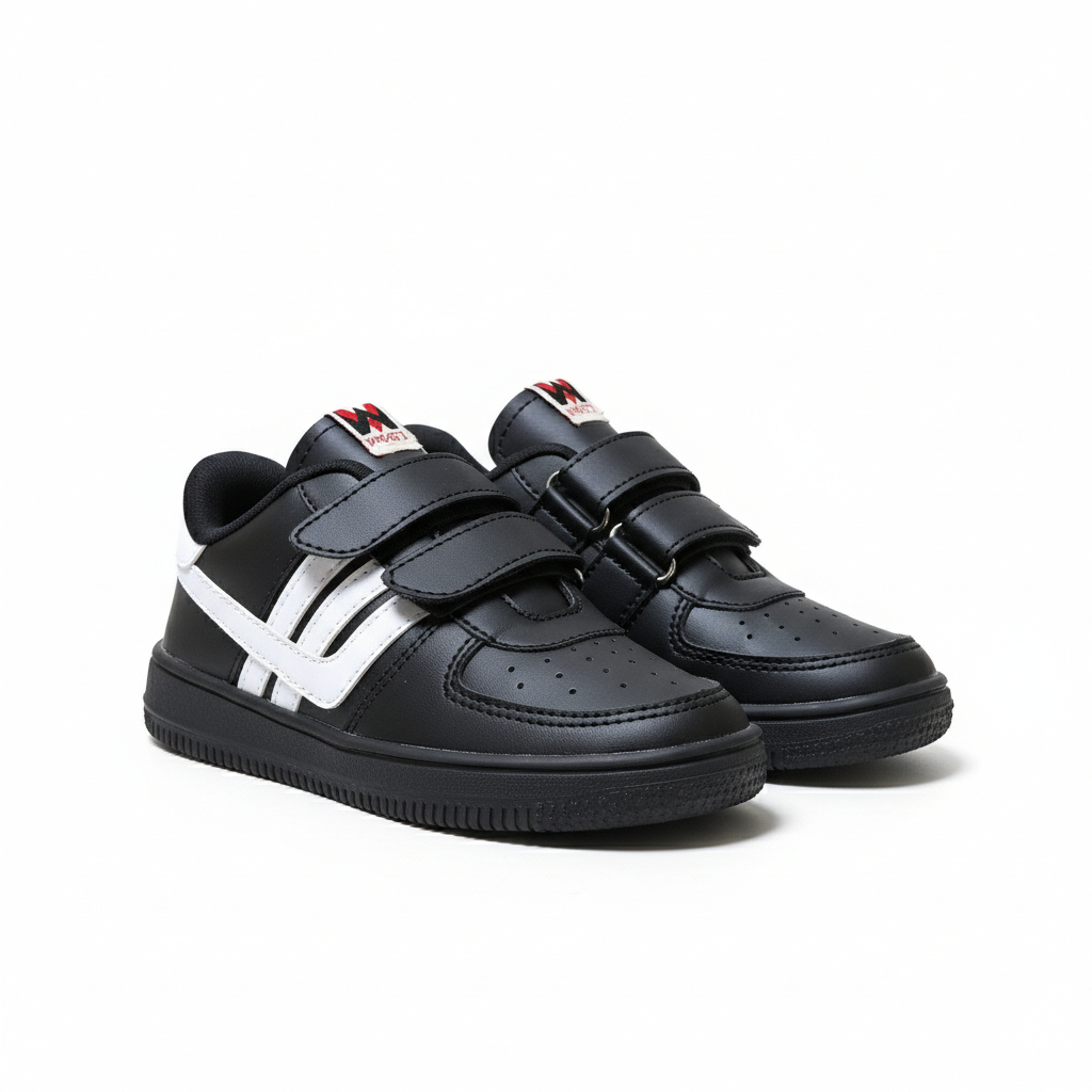WINSKETZ - Force Win Black White Original Casual School Shoes สําหรับเด็กชายและเด็กหญิง 26-35
