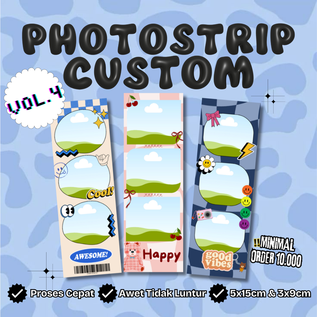 [VOL.4] PHOTOSTRIP 5x15 และ MINI PHOTOSTRIP 3x9 CUSTOM FAST PHOTO PRINTING TRUST STUDIOO