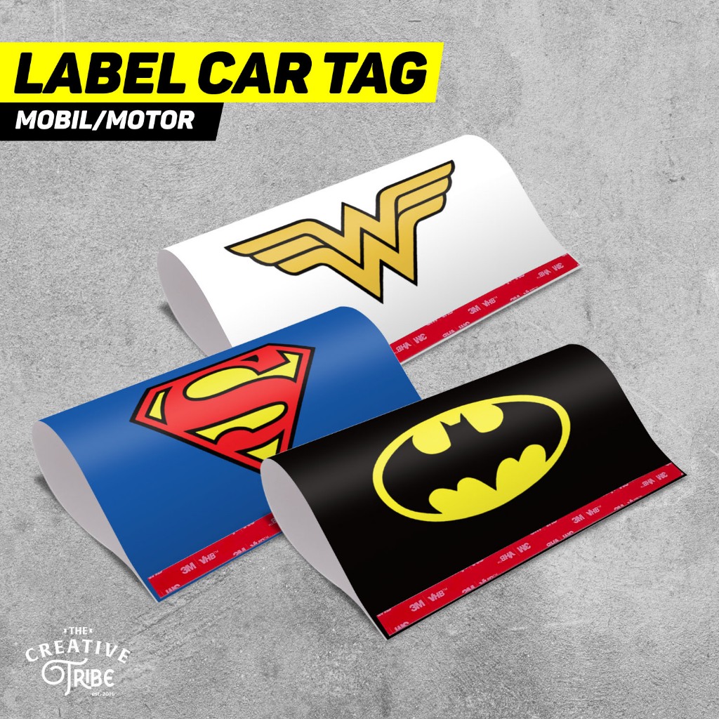 ป้ายแท็กรถยนต์ Batman Superman DC - ฝาครอบประตูท้ายรถ Variation - รถยนต์ไฟฟ้าตกแต่งรถรถจักรยานยนต์