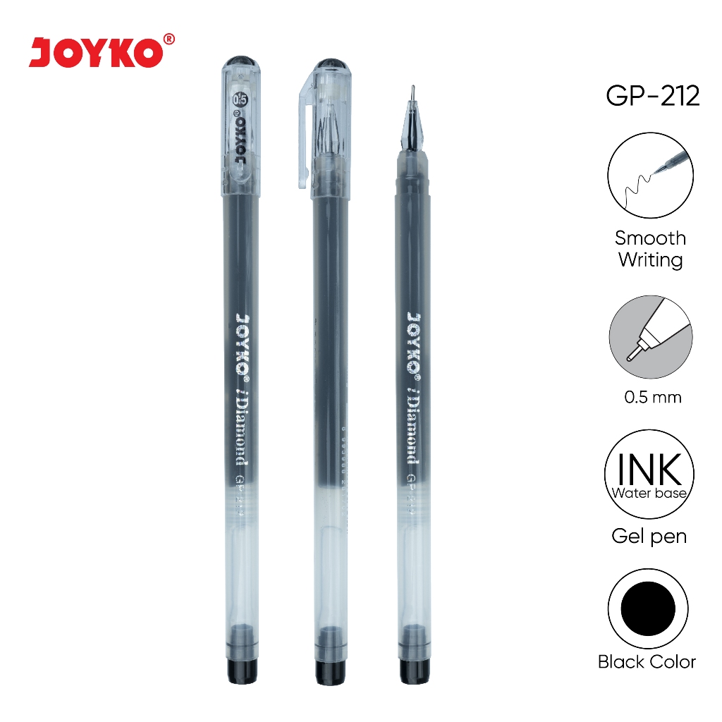 ปากกาเจล Joyko GP-212 iDiamond 0.5 mm [1 ชิ้น]