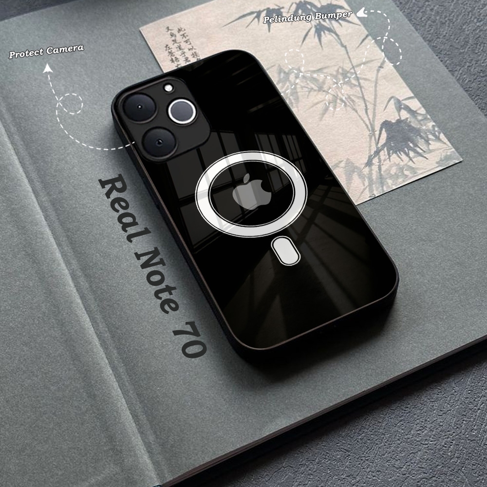 (KF-02) Softcase Glass Kaca For Realme Note 70 ล่าสุด - เคสล่าสุด 2025 - เคสความงาม - เคสเคลือบเงา -