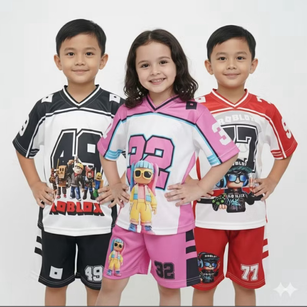 BOYS ROBLOX JARSEY SET 1-5 ปี Milano Dri fit
