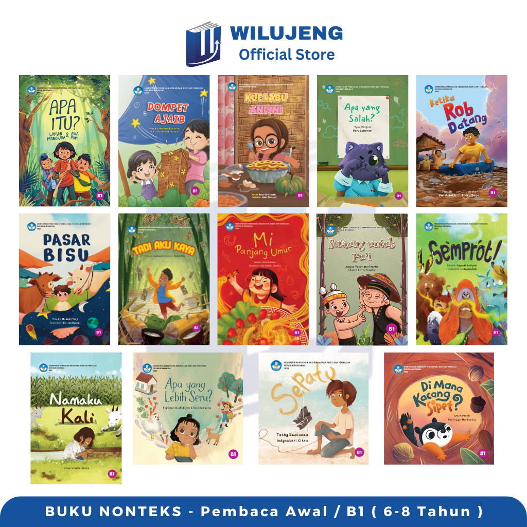 หนังสือ Non-teks Early Reader Category B1 สําหรับโรงเรียนอนุบาล RA SD MI - KEMENDIKBUD Story Book - 