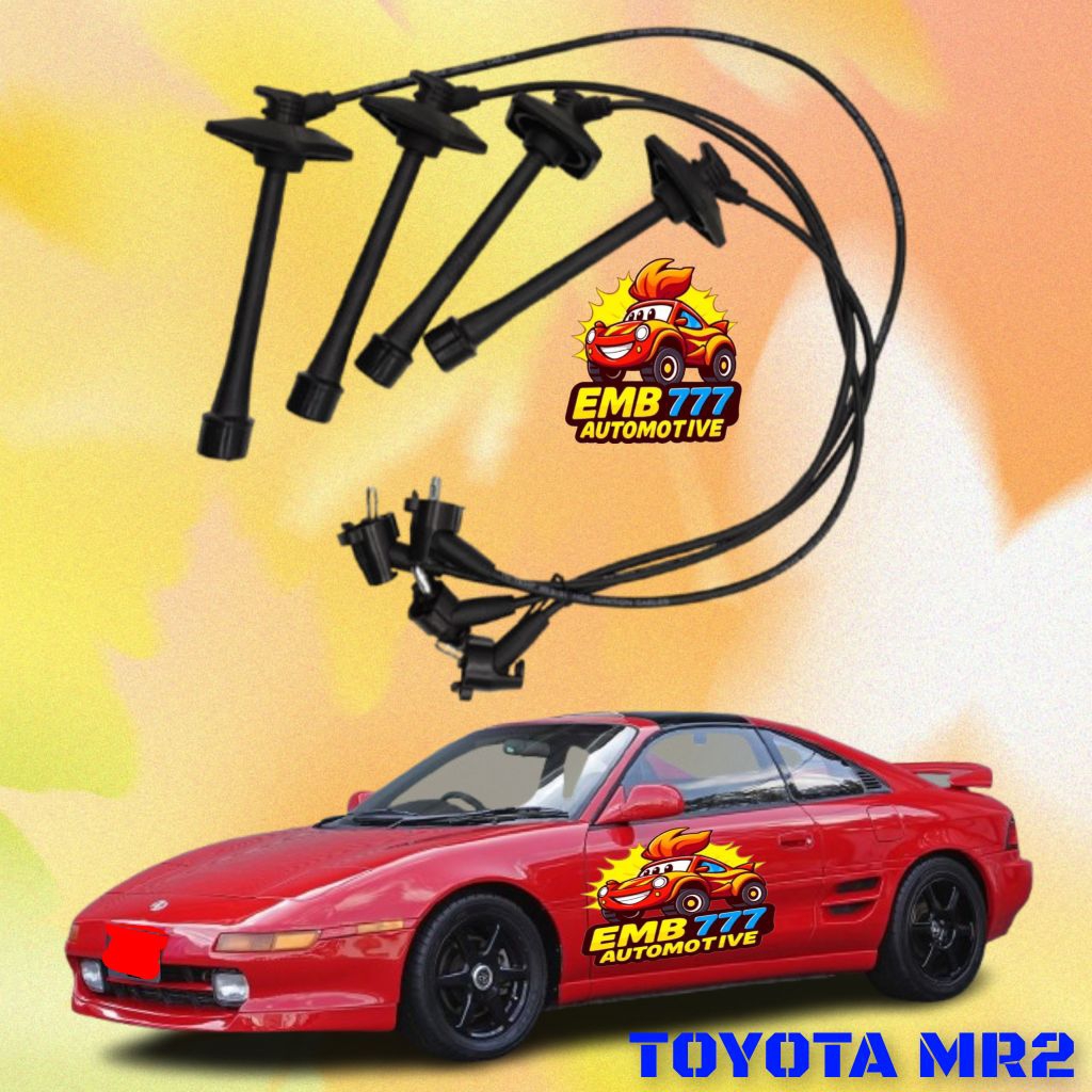 SPARK PLUG CABLE SET 4 PC TOYOTA MR2 SW20 CBU