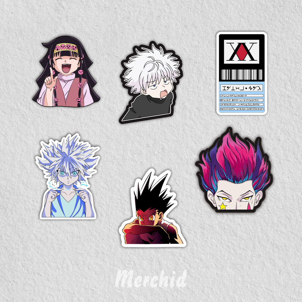 HP Anime แล็ปท็อปเคสโทรศัพท์สติกเกอร์โฮโลแกรมความงาม kilua Hunter x Hunter
