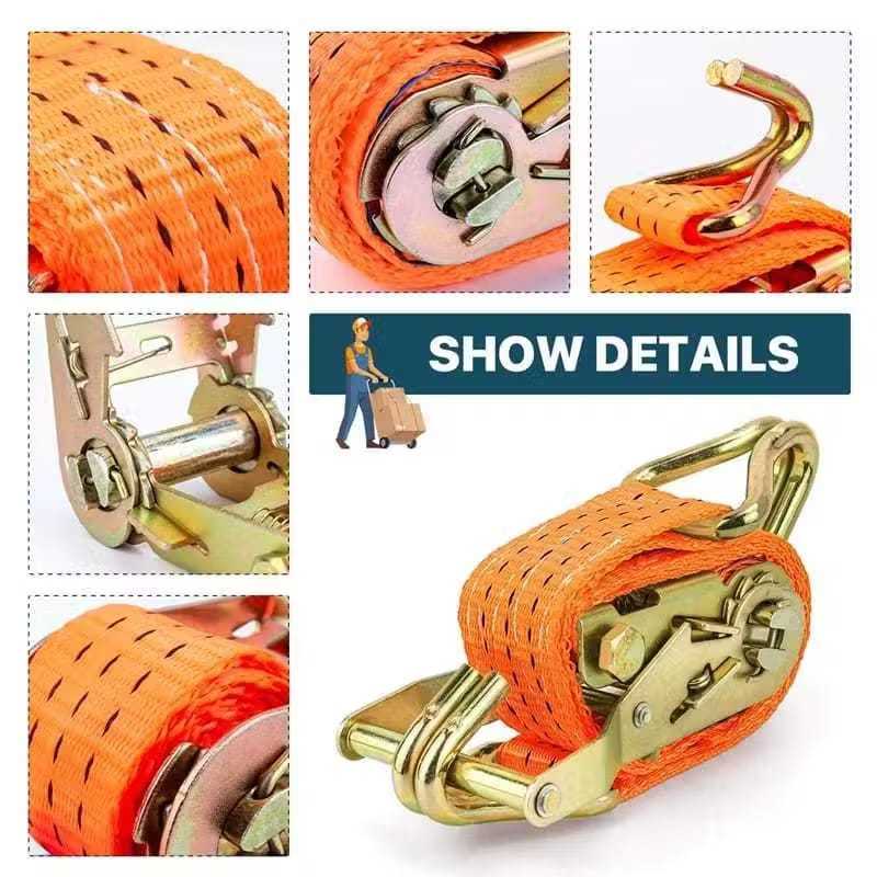 Ratchet Tie Down Rope Krek Lashing Cargo 2inc x 10M / 2inc x 12M