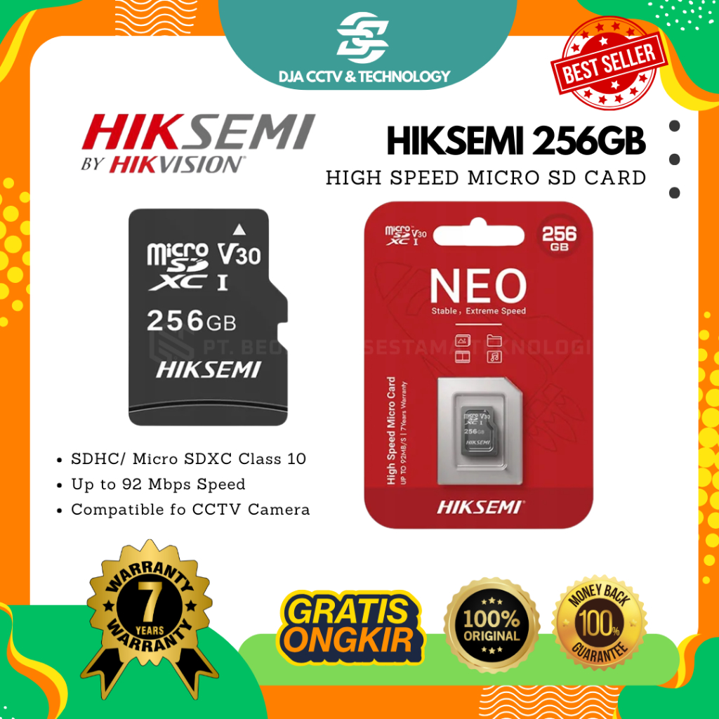 MICRO SD CARD 256GB - HIKSEMI BY HIKVISION NEO MICRO SD CARD 256GB
