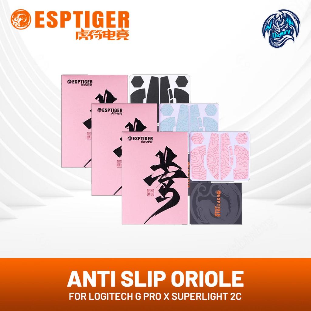 Tiger Arc EspTiger Anti Slip Oriole Series Grip Tape สําหรับ Logitech G Pro X Superlight 2C