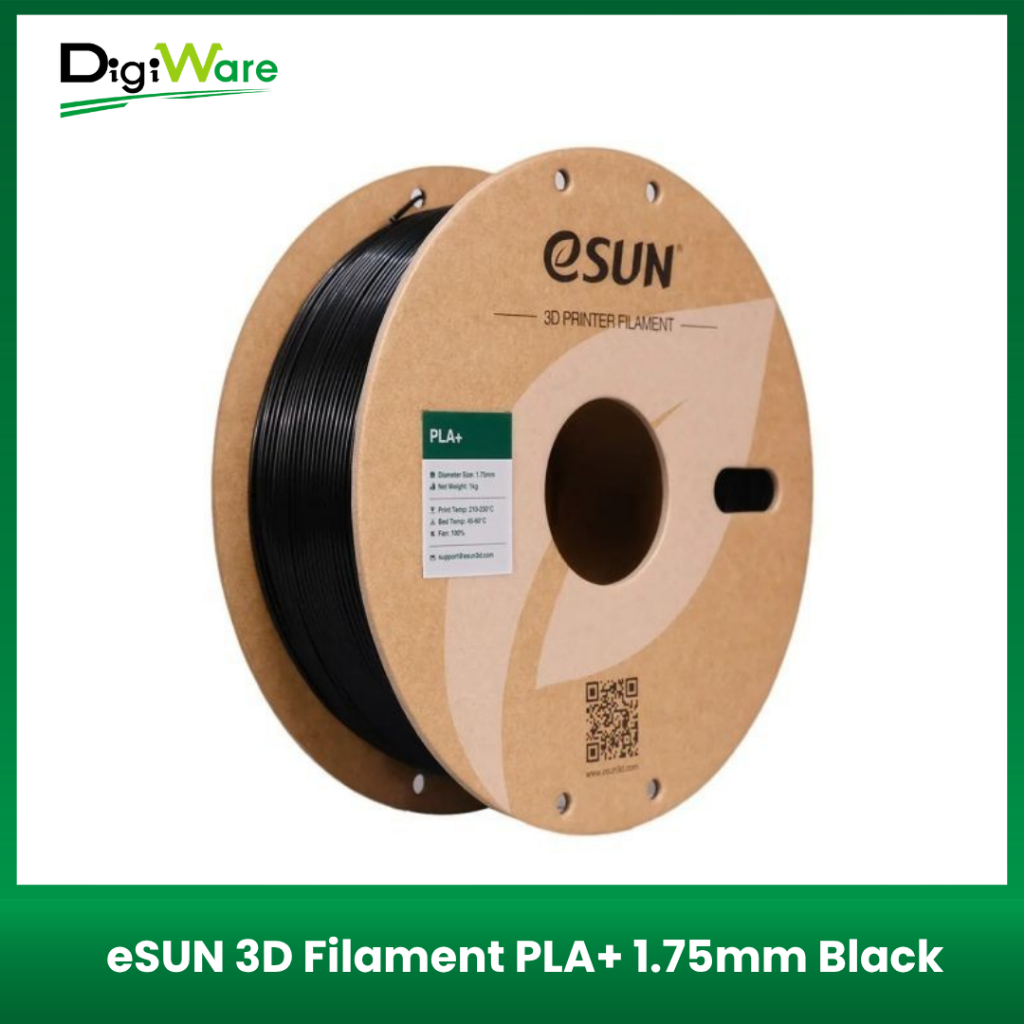 ESUN 3D Filament PLA+ 1.75mm สีดํา