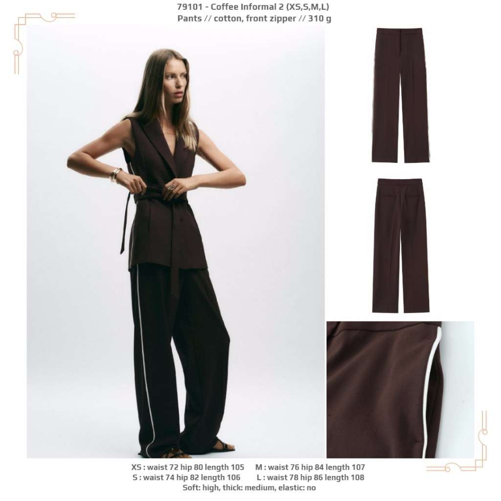 LOC01 - Coffee Inforsal 2 (XS, S, M, L) - กางเกง