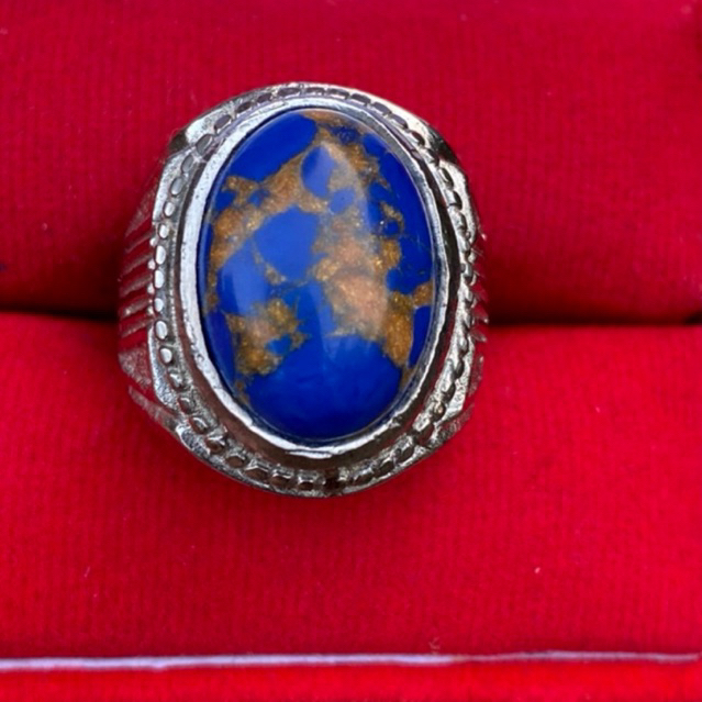 BLUE MIZONE COMPOSITE TURQUOISE RING SUPER LUXURY ALPACA