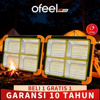 OFEEL Lampu Tenaga Surya  Outdoor Light Tenda Camping Multi-fungsi Emergency Lampu  Tahan Air Lampu