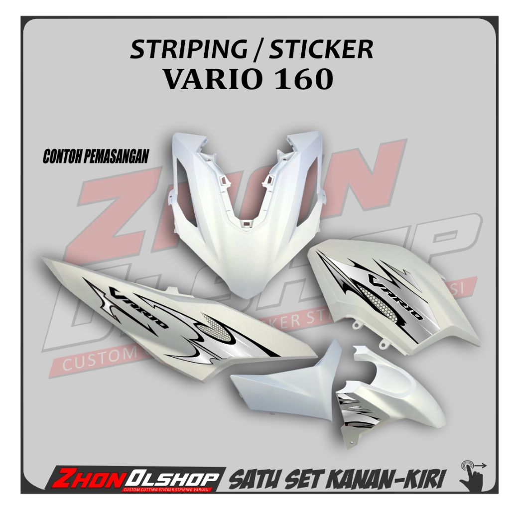 Honda Vario 160 รถจักรยานยนต์ Varaesi Striping สติกเกอร์ Striping ไวนิล Mtf Varky การออกแบบล่าสุด