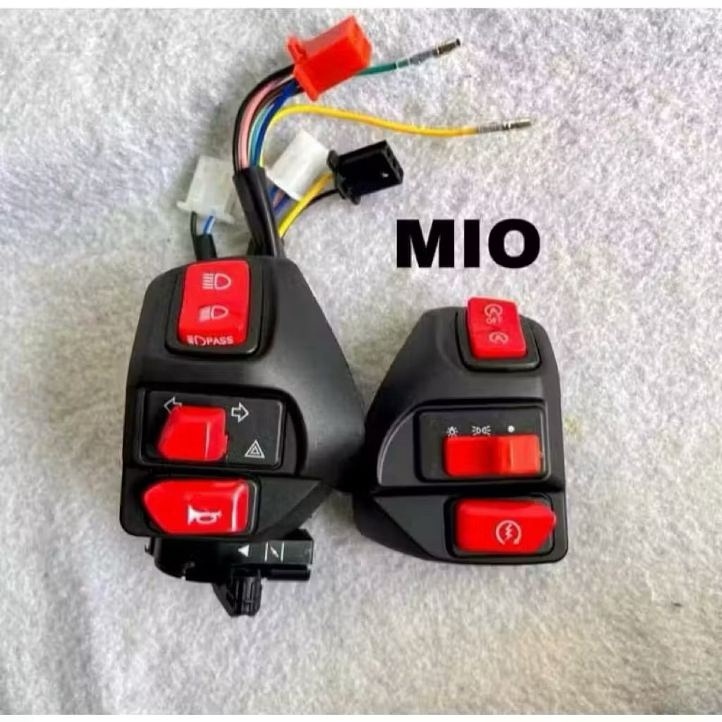 TOMBOL ชุดสวิตช์ซ้ายขวา Mio Xeon Soul Gt Gt 125 Mio z Mio M3 ปุ่มสี PNP