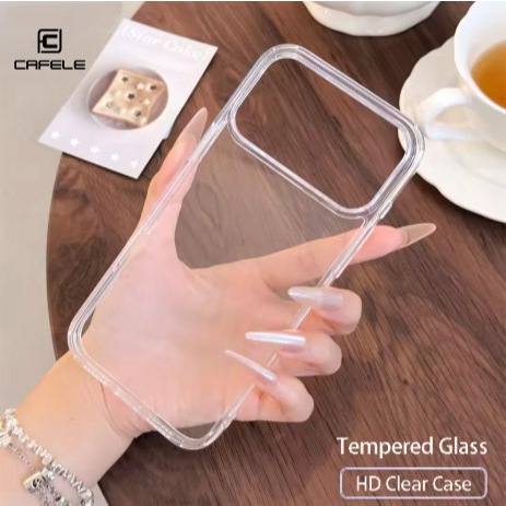 CAFELE เคสกระจกบางเฉียบ Clear 0.6MM (บาง) - iPhone 17 / iPhone 17 Air / iPhone 17 Pro / iPhone 17 Pr
