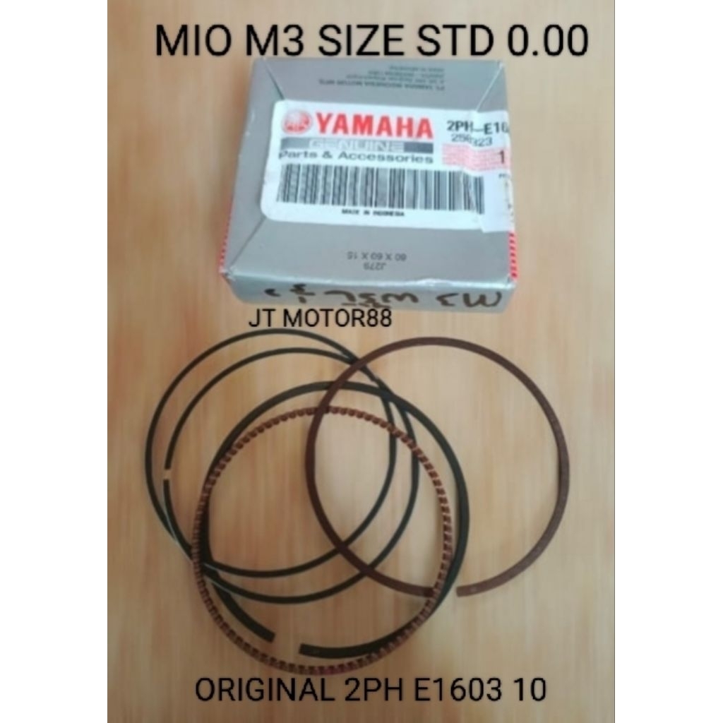PISTON RING MIO M3 SIZE STD O.00 ORIGINAL 2PH E1603 10