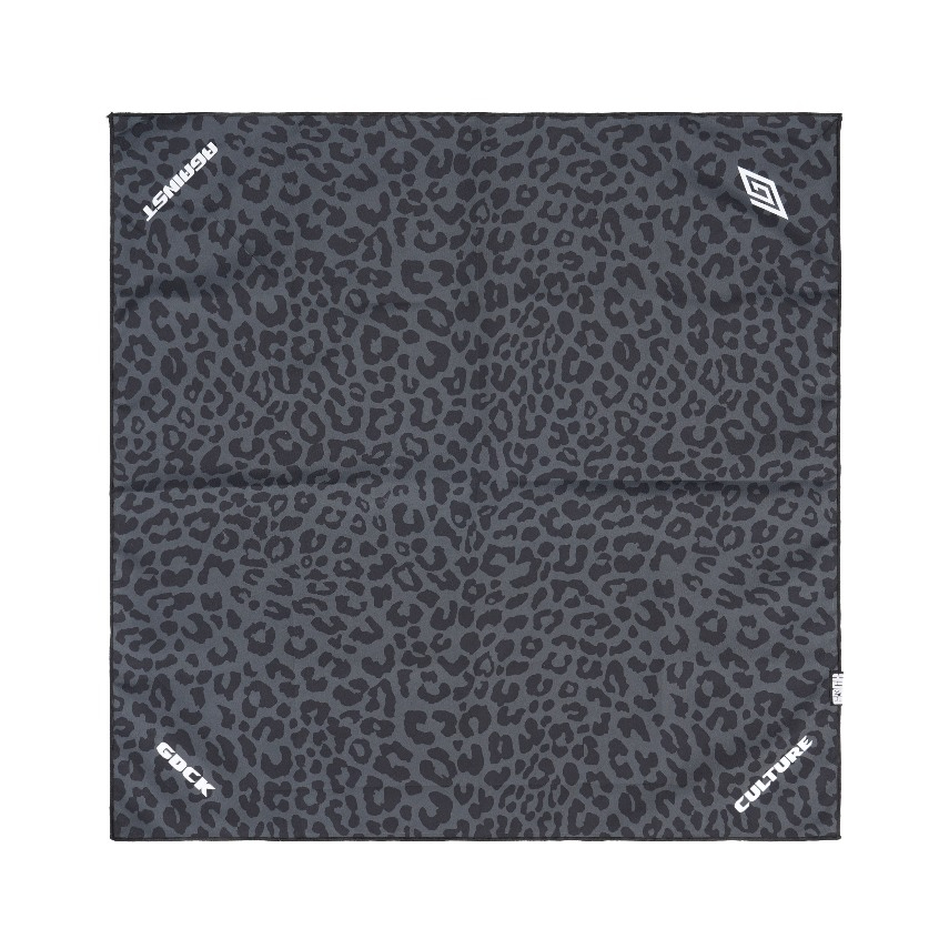 GDCK Bandana Black LEOBRO / ผ้าพันคอร่มชูชีพ / Leopard Motif Slayer