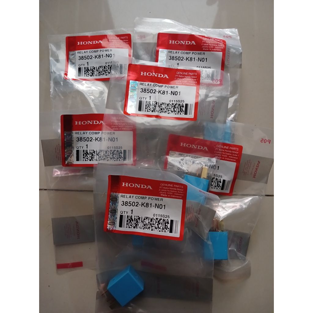 รีเลย์คอมสตาร์ท Pin 5, 38502-K81-N01, AHM ดั้งเดิม