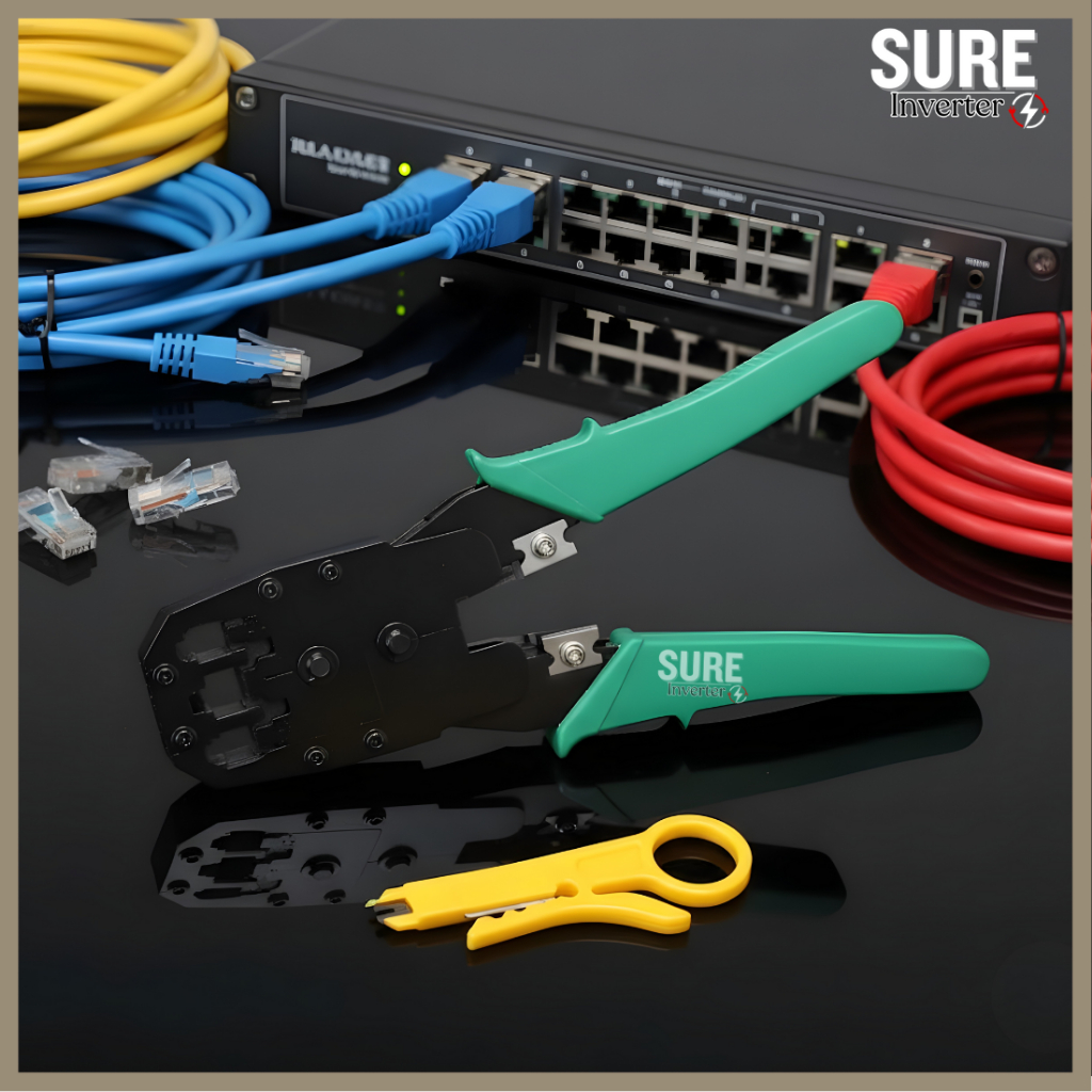 CRIMPING เครื่องมือ RJ 45 RJ 11 LAN Cable เครื่องมือติดตั้ง RJ45, RJ11, และ RJ12 มัลติฟังก์ชั่น CRIM