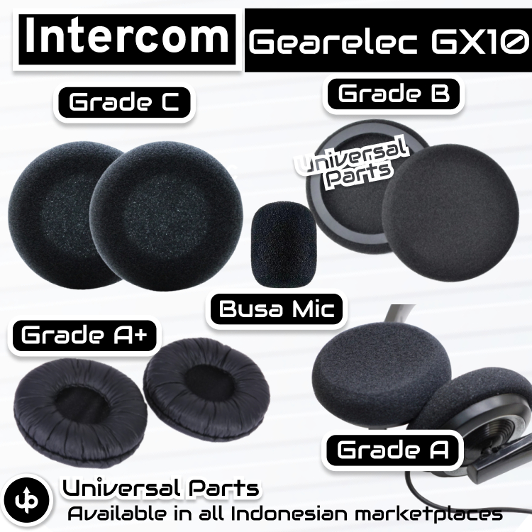 หูโฟม Mic Intercom Gearelec GX10 Earpad แผ่นรองหูฟังถ้วยเบาะ Earcup ฟองน้ําเปลี่ยนเปลี่ยน