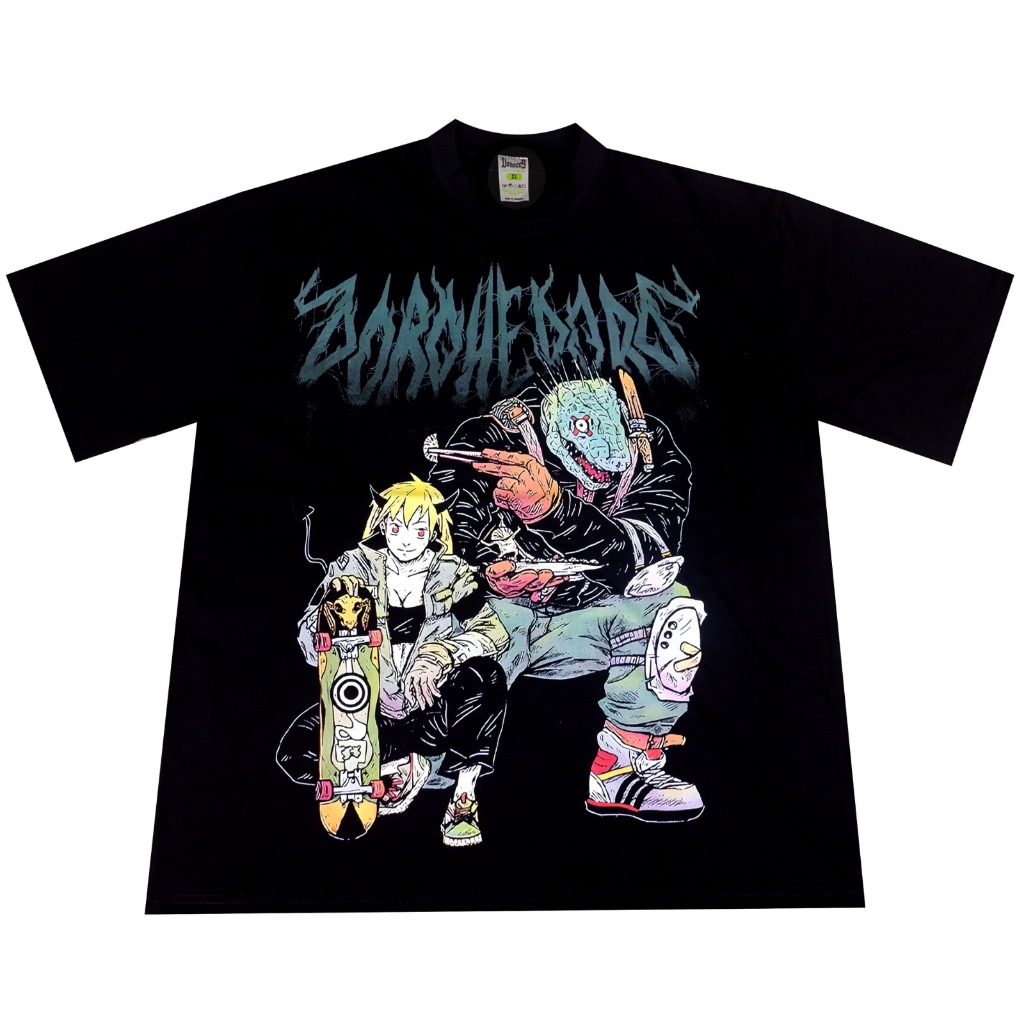 VONSEEY เสื้อยืด OVERSIZE DOROHEDORO ANIME MANGA