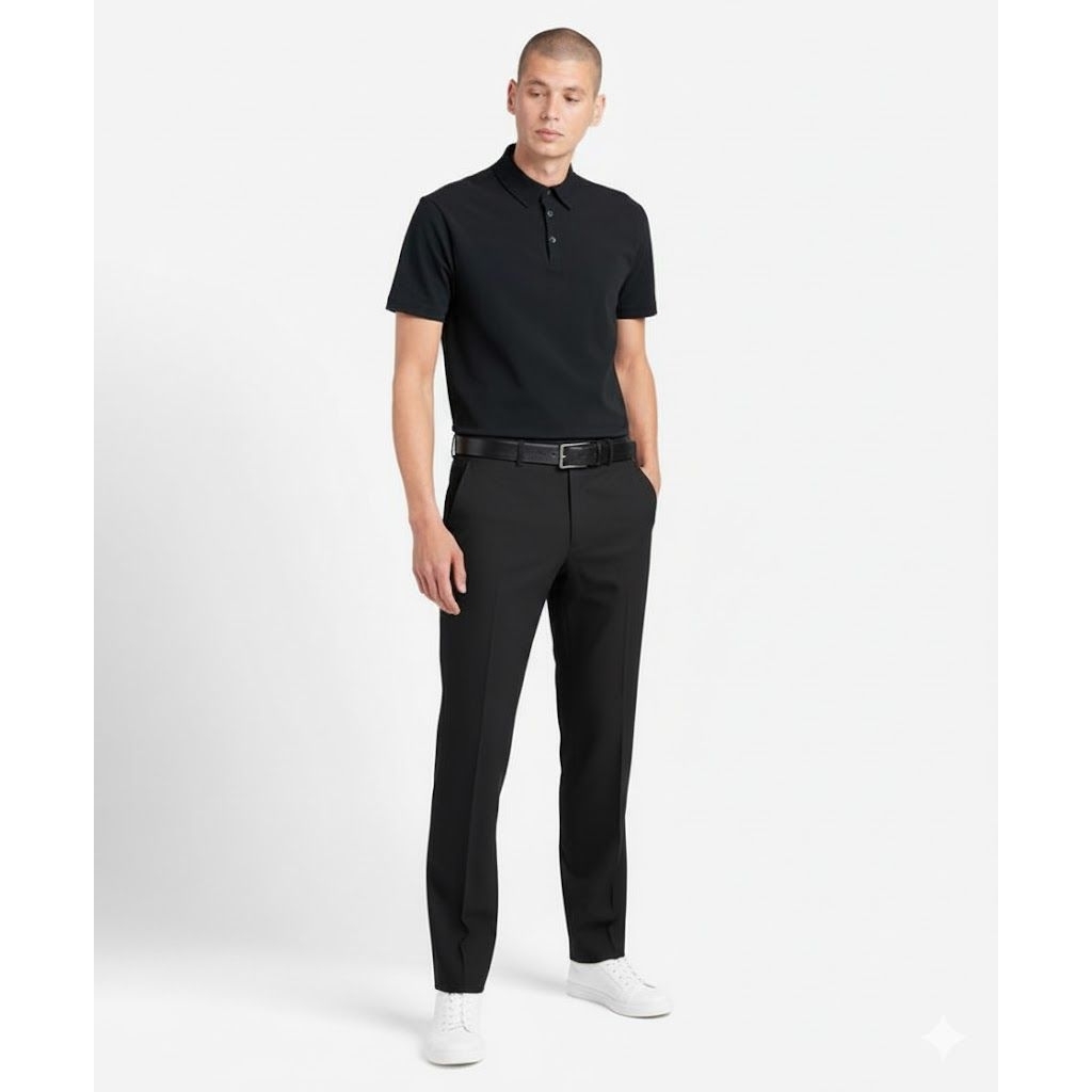 Zeeda - กางเกงทํางานสํานักงานอย่างเป็นทางการขั้นพื้นฐานสลิมฟิตสําหรับผู้ชาย