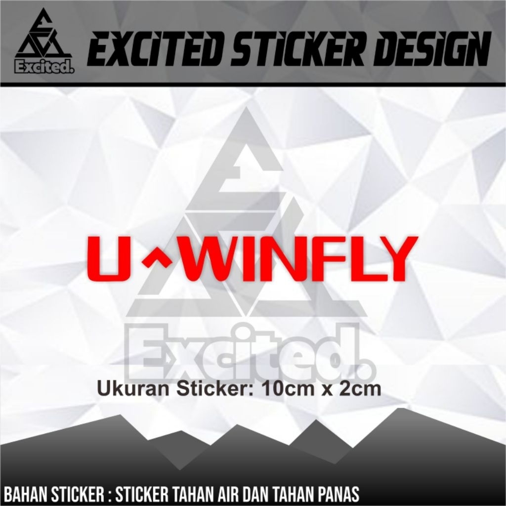 UWINFLY CUTTING FONT STICKERS