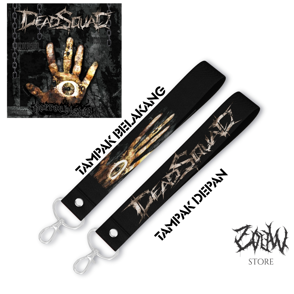GANTUNGAN DEADSQUAD HORROR VISION KEYCHAIN PREMIUM SNAPHOOK KEYCHAIN