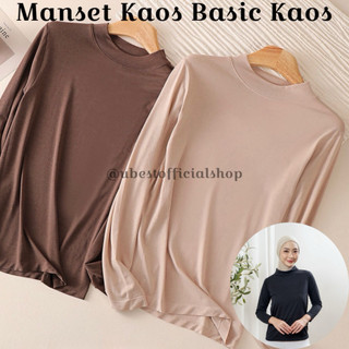 MANSET KAOS WANITA /  Manset Baju muslim / Manset turtleneck / Mangset Lengan Panjang Wanita