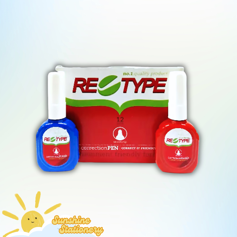 [BOX/12PCS] RE-TYPE Correction Pen 8810 Metal Tip Tip Ex Liquid