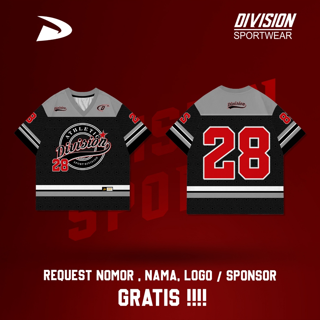 JERSEY STREETWEAR OVERSIZE DVS SPORT 28 BLACK // DVS SPORTWEAR