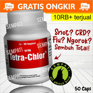 SEMPATI Medion Vita Tetra Chlor Obat Ayam CRD Snot Pilek Ngorok 50 Tablet Tetrachlor Antibiotik Multivitamin Obat CRD Unggas Ayam Burung bebek DOC