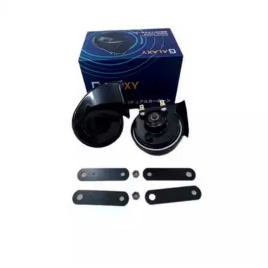 (Galaxy_Auto) GALAXY 168 12V Black High Low Snail Horn