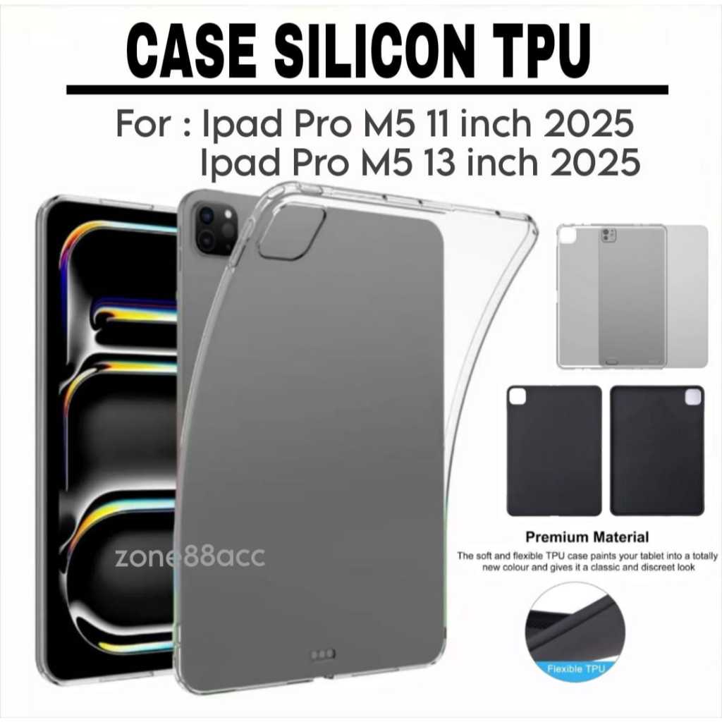 ซิลิโคน ipad pro M5 2025 11" นิ้ว 13" นิ้ว / เคส ipad pro m5 / เคส ipad pro m5 / softcase ipad pro m