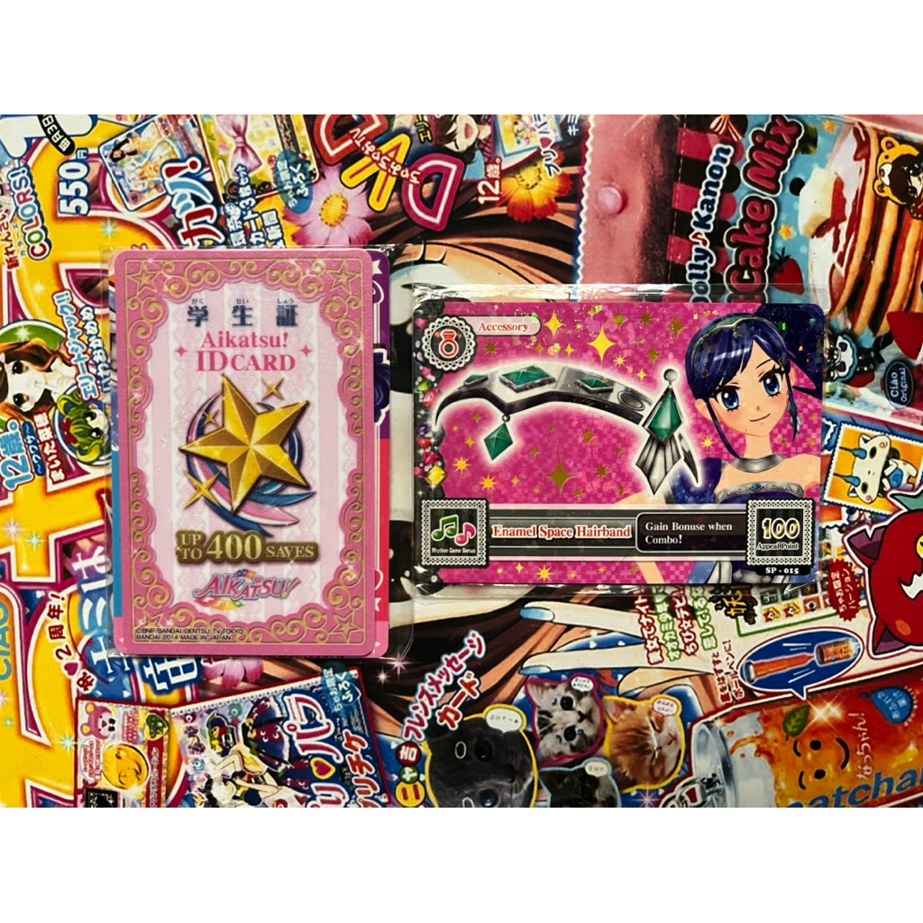 บัตรประชาชนอย่างเป็นทางการ Aikatsu การ์ดหน่วยความจําdass ต้นฉบับสีชมพูต้นฉบับ Ori หายาก Indo ver หาย