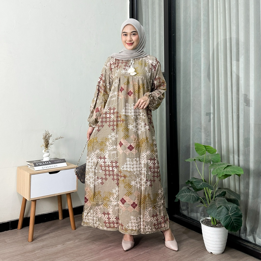 JUMBO RAYON GAMIS LD 130 ใหม่ล่าสุด MOTIF LATEST VIRAL GAMIS PREMIUM RAYON MATERIAL COOL JUMBO