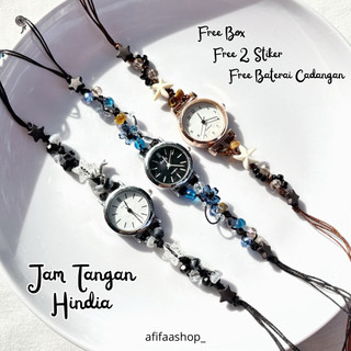Jam Tangan Hindia Part 2 (Free Box) l Jam tangan aesthetic l Jam tangan aesthetic vintage l jam tangan doves l jam tangan fairy l Jam Tangan Manik / Jam cantik / jam bunga / jam custom / Kado / jam gelang / gelang cantik custom