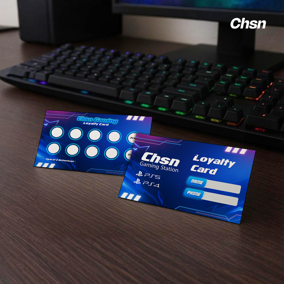 100 ชิ้น! LOYALTY CARD MEMBER CARD การ์ดเล่นเกม 2 ด้าน