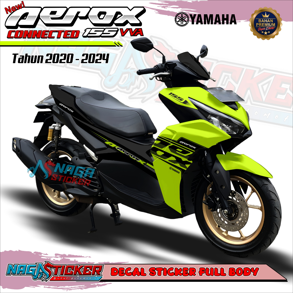 YAMAHA AEROX CONNETED OLD FULL BODY STICKER DECAL VARIATION Simple 155 CA005 ออกแบบฟรี