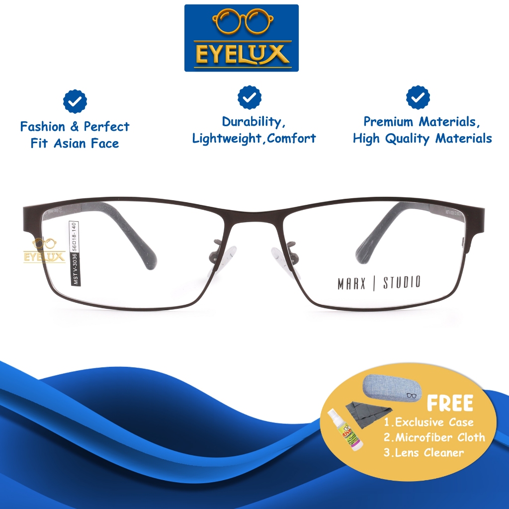 แว่นตา Marx Studio / MST V-3036 / 56-18-140 / กรอบแว่นตา Marx Studio ดั้งเดิม