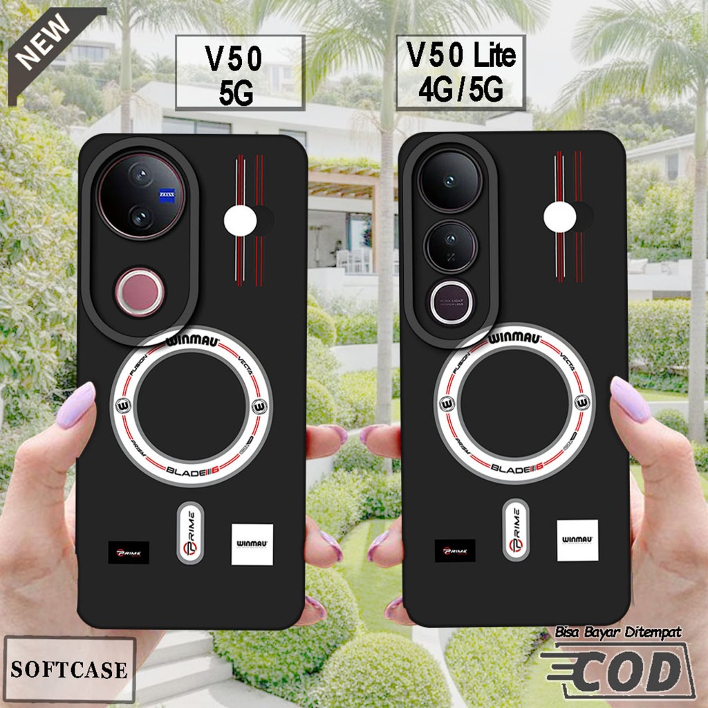 เคส VIVO V50 5G 2025 - เคส VIVO V50 LITE 4G / 5G 2025 _ ปลอกซิลิโคนสีดํายืดหยุ่น