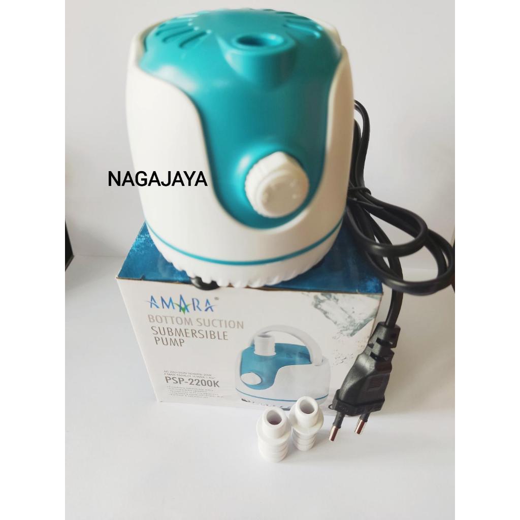 AMARA PSP 2200K ปั๊มใต้น้ําดูดด้านล่าง ปั๊มจุ่มตู้ปลา PSP 2200K