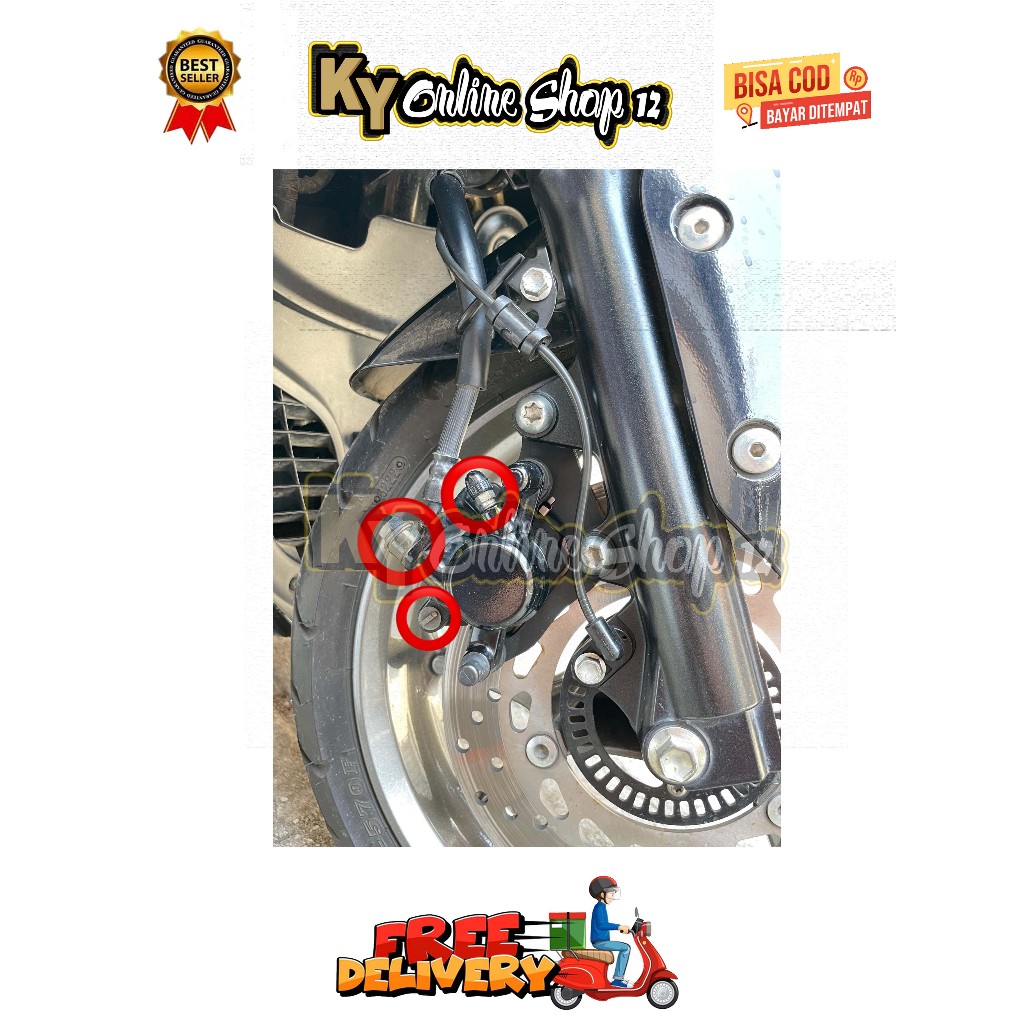 สายฟ้า NEEPEL + TOJOSAN + BANJO (3 BOLT) AEROX OLD NMAX NEW N-MAX OLD NEO LEXI TURBO YEAR 2016 - 202