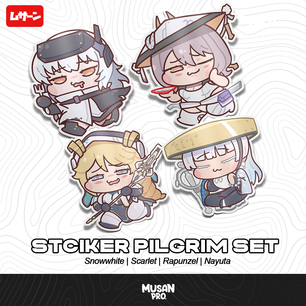 ชุดสติ๊กเกอร์ NIKKE - Snow white - Scribbable - Rapunsel - Nayuta - Musan - Fanmerch