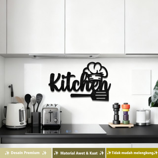 Hiasan Dinding Kayu Motif KITCHEN Aesthetic Pajangan Dapur Laser Cut Terlaris