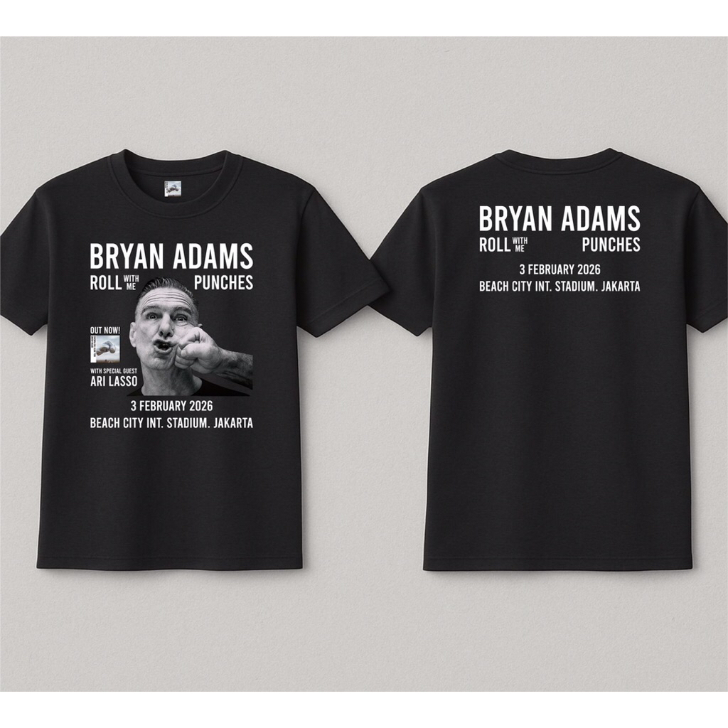 เสื้อยืด BRYAN ADAMS เสื้อยืด BRYAN ADAMS CONCERT ไซส์ S - 5XL