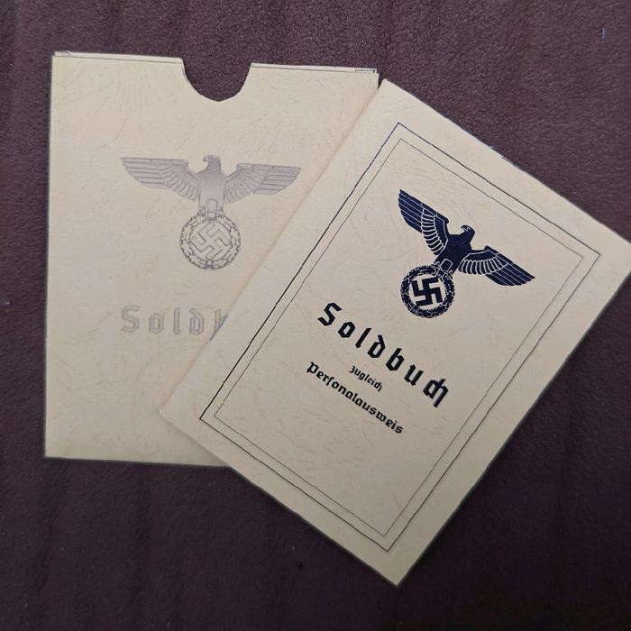 Soldbuch Germany Classic WW2 Repro คุณภาพพร้อมฝาปิด