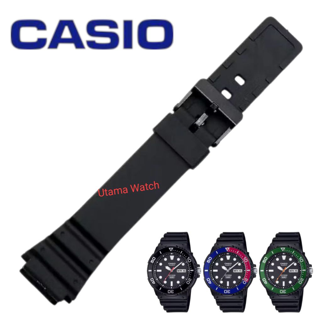 Casio MRW230 MRW-230h MRW200 MRW-200H Strap สายนาฬิกายาง Casio