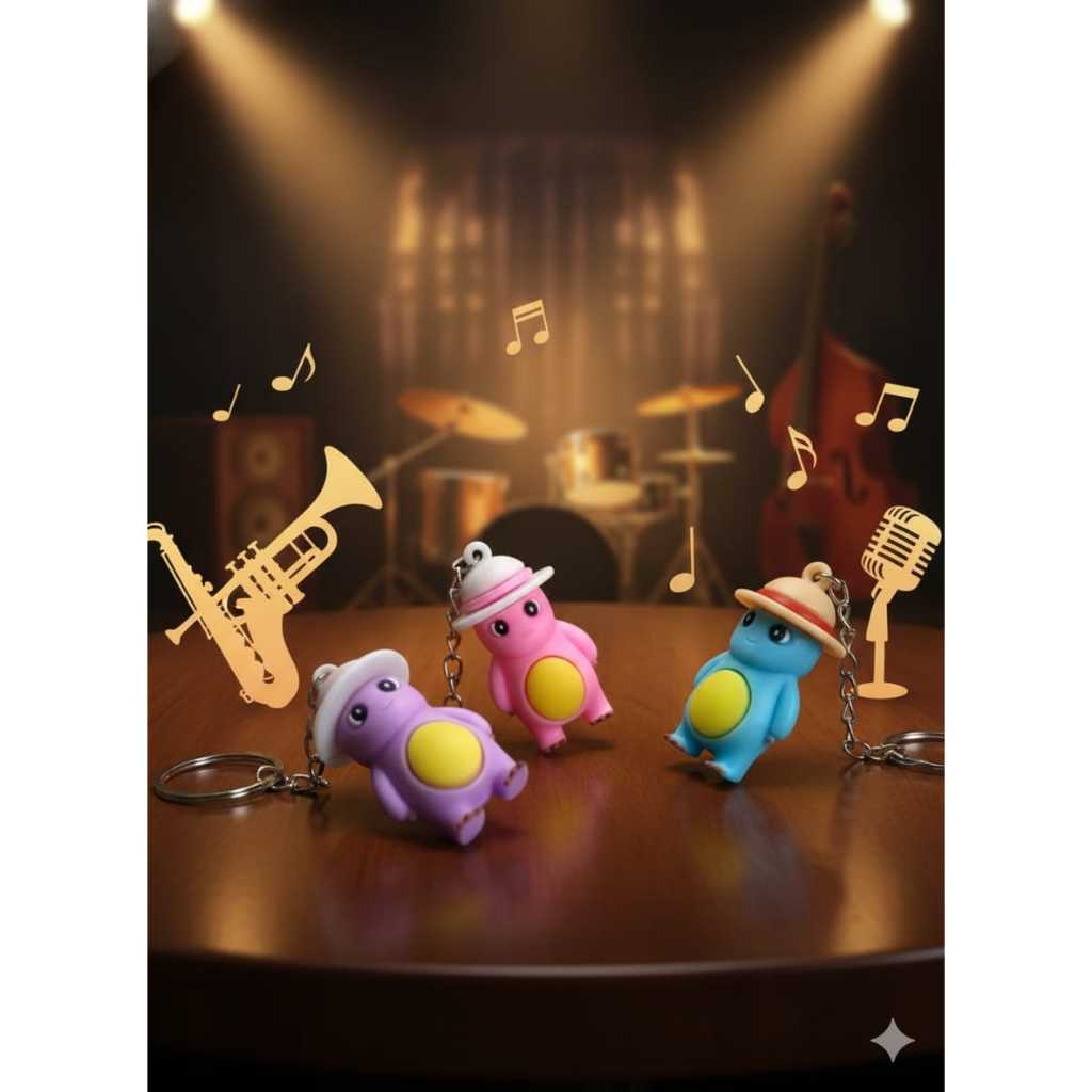 GANTUNGAN DINO NAILONG HAT RUBBER KEYCHAIN GK-1836 DRAGON KEYCHAIN BAG อุปกรณ์เสริมสําหรับ BOYS และ 