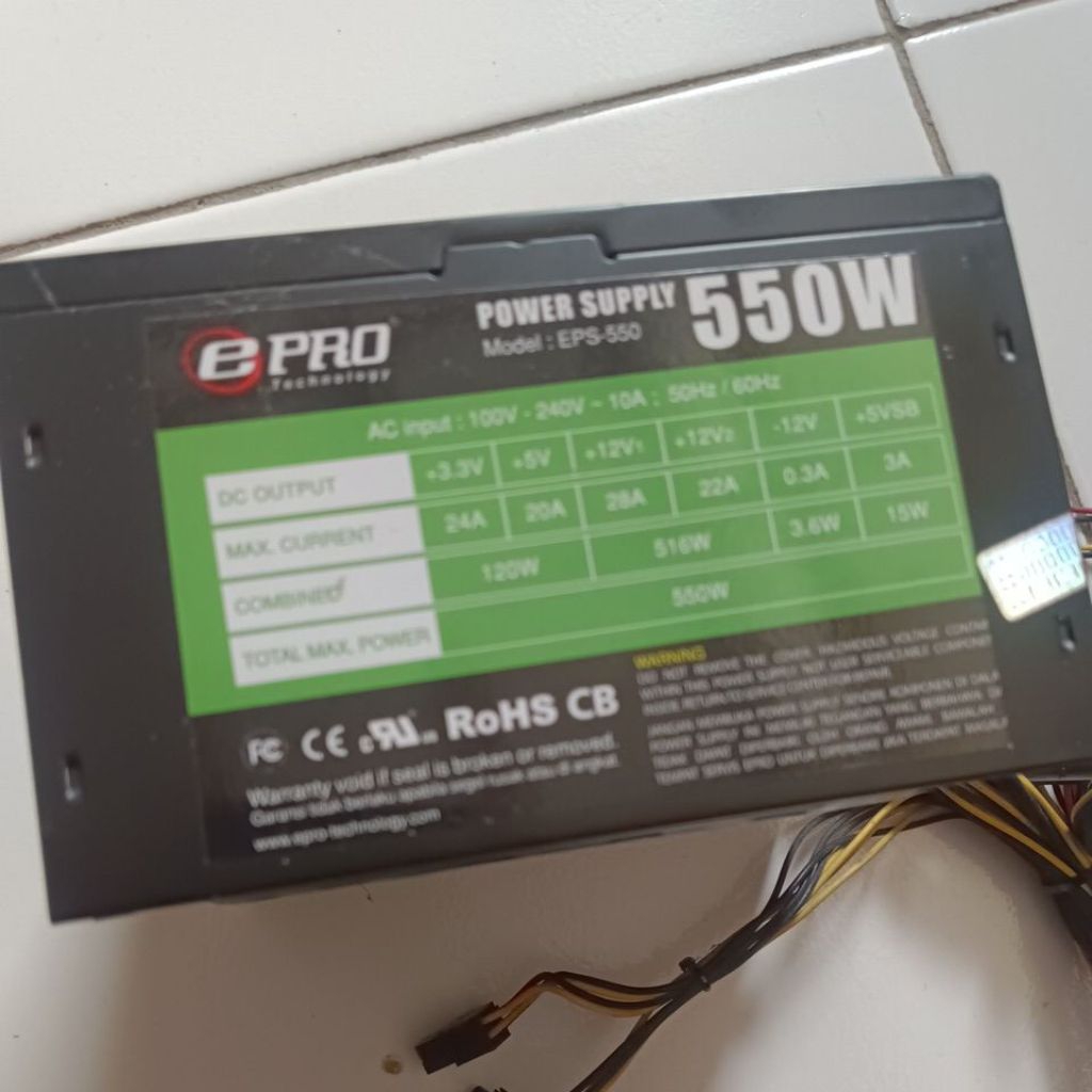 E-PRO Real Power 550W PSU PURE